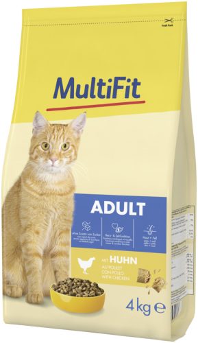 MultiFit Adult Hrană uscată pentru pisici, cu pui 4 kg