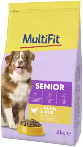MultiFit Classic Hrană uscată pentru câini seniori, cu carne de pasăre și orez 4kg
