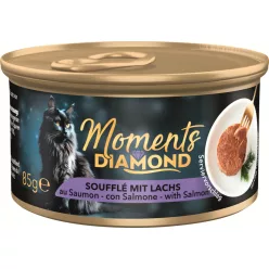   Moments Diamond Hrană umedă pentru pisici adulte cu somon 85 g