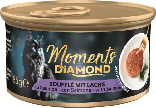 Moments Diamond Hrană umedă pentru pisici adulte cu somon 85 g