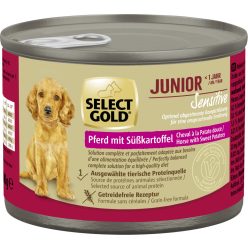   Select Gold Sensitive Hrană umedă pentru câini juniori, cal și cartofi dulci 200 g