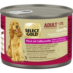   Select Gold Sensitive Hrană umedă pentru pentru câini adulți, cu cal și cartofi dulci 200 g