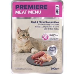   Premiere Meat Menu Hrană pentru pisici adulte cu vită 300 g