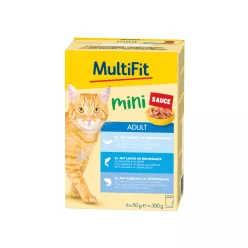MultiFit Mini Ragout Hrană umedă pentru pisici mix 6x50 g