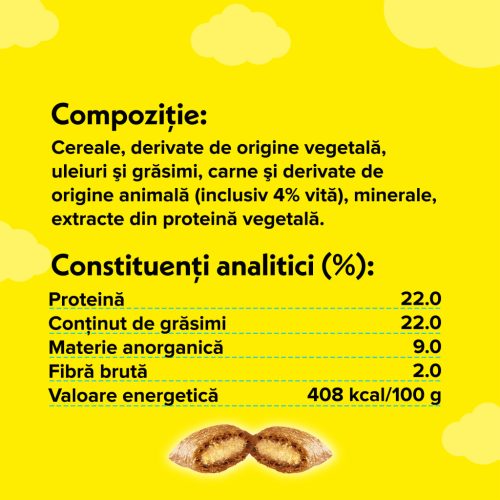 Dreamies Gustări pentru pisici cu aromă de brânză 180 g 