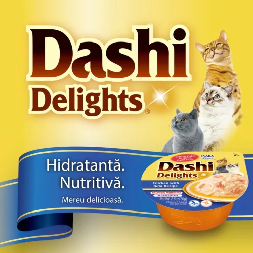 Ciao Dashi Delights Recompensă pentru pisici cu pui și brânză 70 g