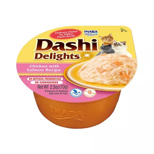 Ciao Dashi Delights Recompensă pentru pisici cu pui și somon 70 g