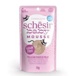   Schesir Hrană umedă completă pentru pisoi cu pui și ficat de pui 70 g