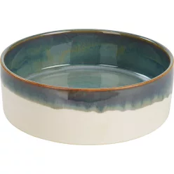 More For Bol ceramic pentru hrană 350 ml alb-verde