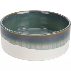 More For Bol ceramic pentru hrană 700 ml alb-verde
