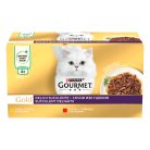 Gourmet Gold Delicii Suculente Hrană umedă pentru pisici, cu pui și vită 4x85 g