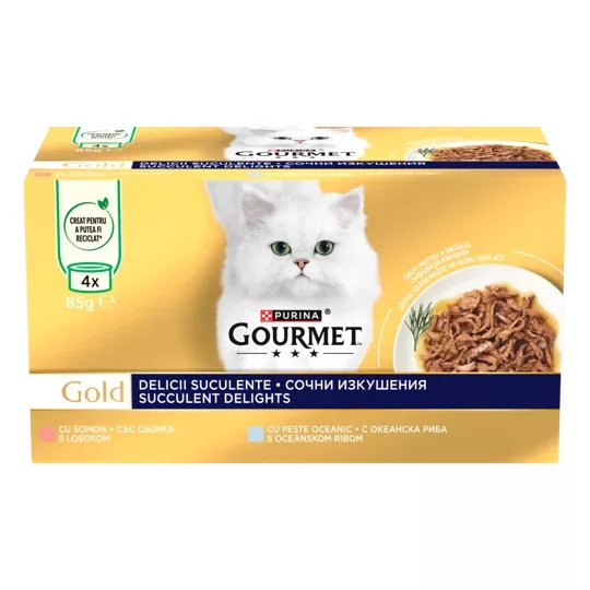 Gourmet Gold Delicii Suculente Hrană umedă pentru pisici, cu