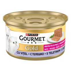   Gourmet Gold Mousse Junior Hrană umedă pentru pisici cu vițel 85 g