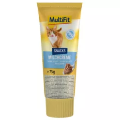 MultiFit Gustare pentru pisici, cremă de lapte 75 g