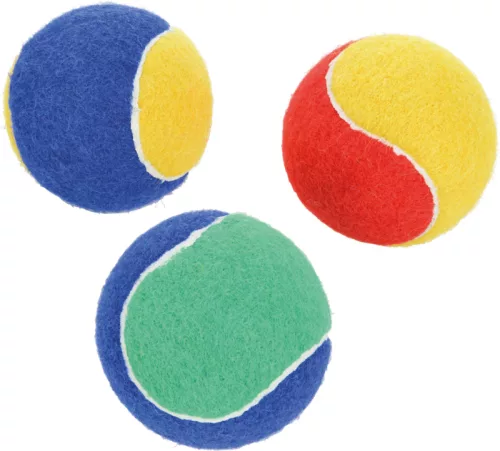 Fit+Fun Jucărie pentru câini, minge de tenis (3-pack)