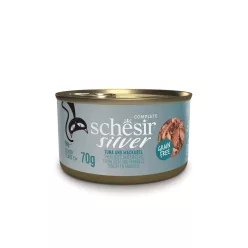   Schesir Silver Hrană umedă completă pentru pisici senioare cu ton și macrou 70 g