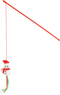 Fit+Fun Xmas Snow Ginger Undiță pentru pisici 44,5 cm