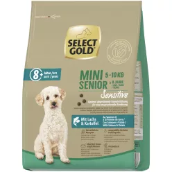   Select Gold Sensitive Hrană uscată pentru câini seniori de talie mică cu somon și cartofi 4 kg