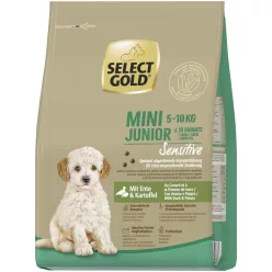   Select Gold Sensitive Hrană uscată pentru câini juniori de talie mică cu rață și cartofi 4 kg