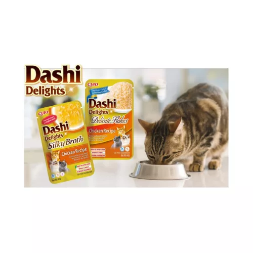 Ciao Dashi Delights Silky Broth Hrană umedă complementară pentru pisici cu pui 40 g