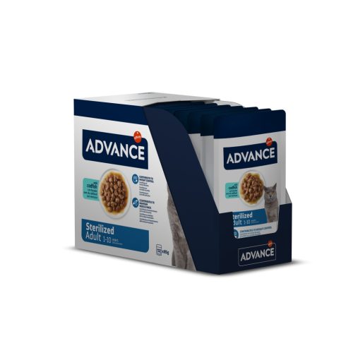 Advance Sterilized Hrană umedă pentru pisici sterilizate, cu cod 85g