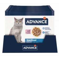   Advance Sterilized Hrană umedă pentru pisici sterilizate, cu curcan 4x85g 