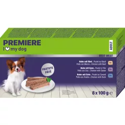   Premiere Best Meat Hrană umedă pentru câini adulți, mix carne 8 x 100 g