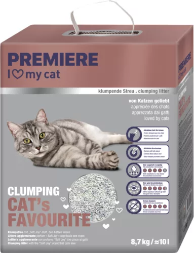 Premiere Cat's Favourite Așternut aglomerant fin pentru pisici 8,7 kg