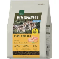   Real Nature Wilderness Hrană uscată pentru câini junior, cu pui 2,5 kg