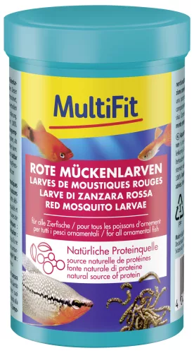 MultiFit Larve de țânțari roșii liofilizate pentru pești ornamentali 100 ml
