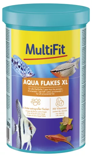 MultiFit Aqua Flakes XL Hrană completă pentru pești ornamentali de talie mare 1 l (180 g)