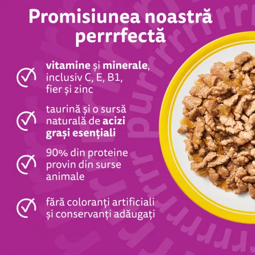 Whiskas Hrană umedă pentru pisici adulte, mix pasăre în aspic 120 x 85 g