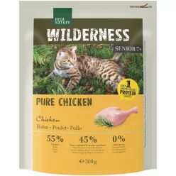   Real Nature Wilderness Hrană uscată pentru pisici senior cu pui 300 g