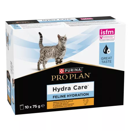 Pro Plan HydraCare Supliment de hidratare pentru pisici, cu pui 10x75 g