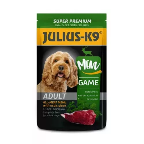 Julius K9 Hrană umedă pentru câini adulți cu cerb 125 g