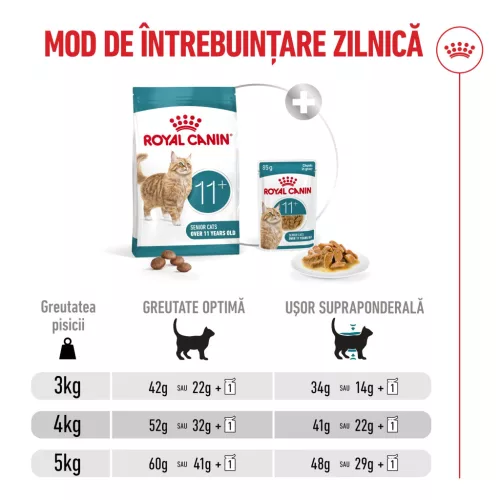Royal Canin Ageing 11+ Hrană uscată pentru pisici senioare 4 kg