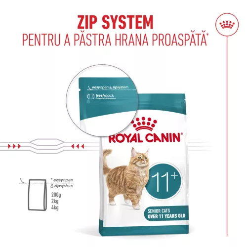 Royal Canin Ageing 11+ Hrană uscată pentru pisici senioare 4 kg