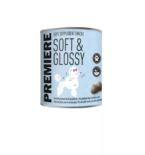 Premiere Soft&Glossy Supliment pentru câini adulți, pentru blană și piele 300 g