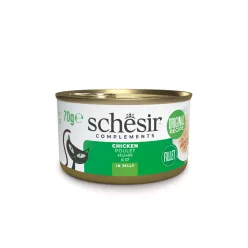  Schesir Hrană umedă complementară pentru pisici adulte cu pui în aspic 70 g