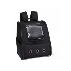 4DOG Rucsac pentru transport pisici Oxford negru 32 cm