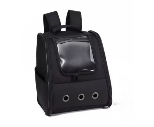 4DOG Rucsac pentru transport pisici Oxford negru 32 cm