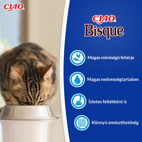 Churu Ciao Bisque pentru pisici cu ton 40 g