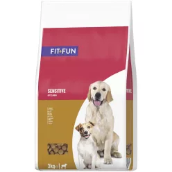   Fit+Fun Sensitive Hrană uscată pentru câini adulți cu miel 3 kg