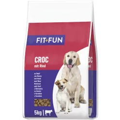   Fit+Fun Croc Hrană uscată pentru câini adulți cu vită 5 kg