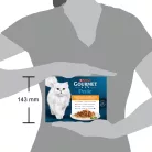 Gourmet Perle Hrană umedă pentru pisici mini fileuri în sos cu mix carne 12x85 g