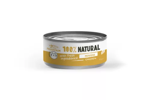 Fresh Farm Hrană umedă pentru pisici adulte cu pui 85 g