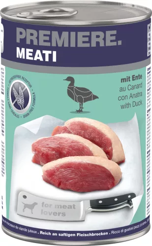 Premiere Meati Hrană umedă pentru câini adulți, cu rață 400 g