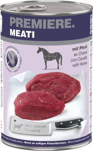 Premiere Meati Hrană umedă pentru câini adulți, cu carne de cal 400 g