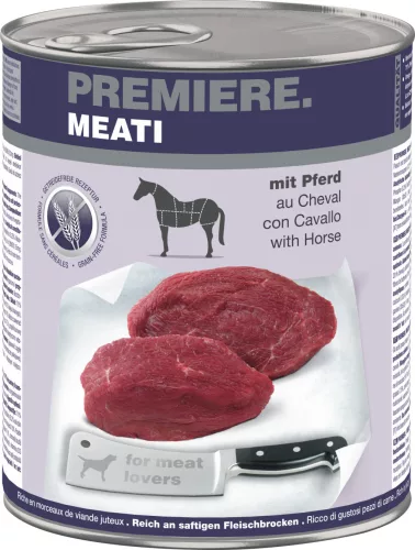 Premiere Meati Hrană umedă pentru câini adulți, cu carne de cal 800 g