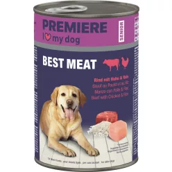   Premiere Best Meat Hrană umedă pentru câini senior, cu vită și pui 400 g